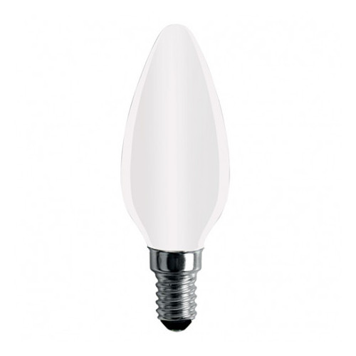 Ampoule LED-S11 Filament Flamme opaque C35 - E14 - 4W - 360° - 4 000K - 425Lm - FOXLIGHT