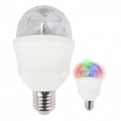 Ampoule LED E27 3W Disco rotative RGB 360° de marque FOX LIGHT, référence: B5689900