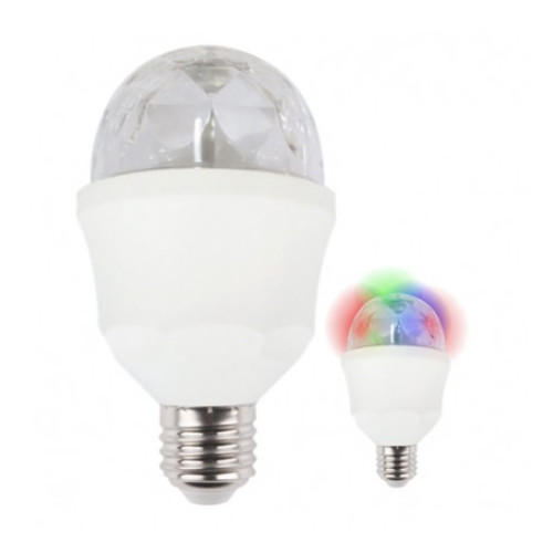 Fox Light Ampoule LED E27 3W Disco rotative RGB 360°