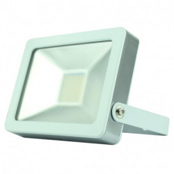 Projecteur plat SMD 20W - 1400 Lm - 4000/6500K - IP65 - Coloris BLANC - FOXLIGHT