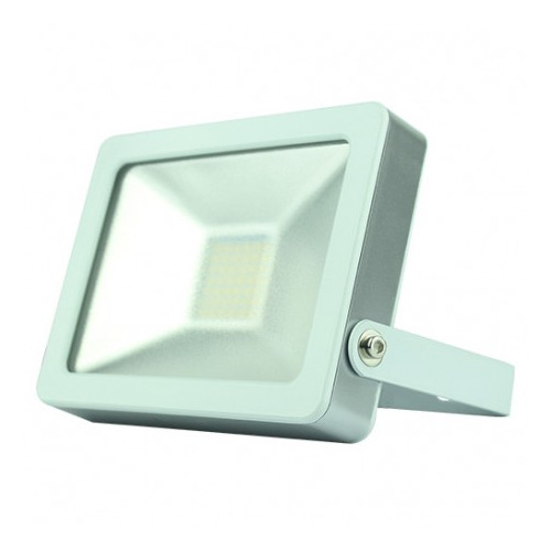 Projecteur plat SMD 20W - 1400 Lm - 4000/6500K - IP65 - Coloris BLANC - FOXLIGHT