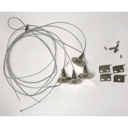 Kit Suspension Dalle Led - 4 filins de 1mètre + fixations de marque Arlux Lighting, référence: B5699500