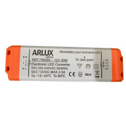 Driver 12V 30W 2,5A pour MR16 de marque Arlux Lighting, référence: B5701200