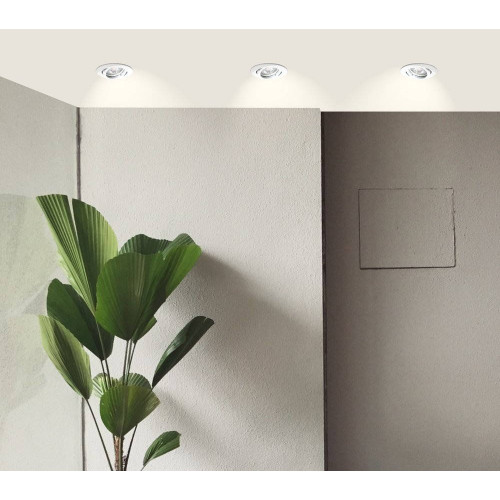 Lot 3 Spots blanc encastrables Orientables RUBY Module Gradable 5W 420lm Blanc Neutre - Arlux Lighting
