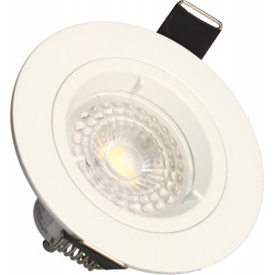 Lot 3 Spots blanc encastrables Fixes SAPHYR GU10 5W 380lm Blanc Chaud - Arlux Lighting