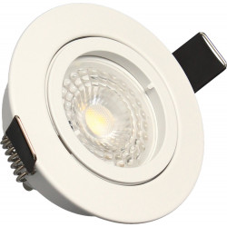 Lot 3 Spots blanc encastrables Orientables SAPHYR GU10 5W 380lm Blanc Chaud de marque Arlux Lighting, référence: B5702900