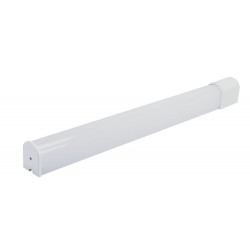 Reglette Salle de Bain KLIP 8W 900lm Interrupteur 1 Prise Blanc Neutre - Arlux Lighting