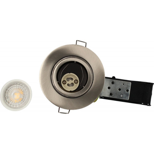 Spot Encastre acier Orientable BIRDY, BBC, GU10, 5W, 3000K, 380lm - Arlux Lighting