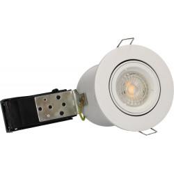 Spot Encastre blanc Orientable BIRDY, BBC, GU10, 5W, 3000K, 380lm de marque Arlux Lighting, référence: B5713400
