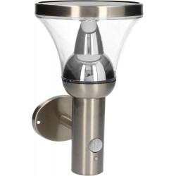 Applique Solaire BASTIDE 6W 600lm Detecteur de Mouvement - Inox de marque Arlux Lighting, référence: B5721900