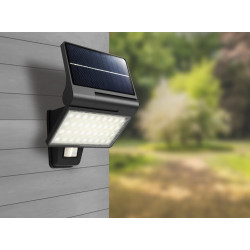 Applique Solaire KITE 5W 350lm Detecteur de Mouvement - Anthracite - Arlux Lighting