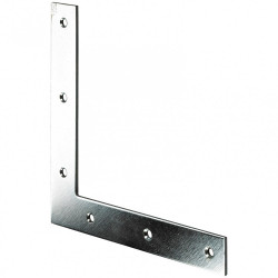 1 équerre d'assemblage plate acier zingué HETTICH, l.140 mm de marque HETTICH, référence: B5726300