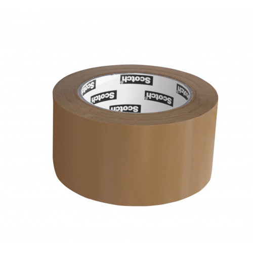 Adhésif SCOTCH emballage une face multiusage L.100 m x l.48 mm, marron - SCOTCH