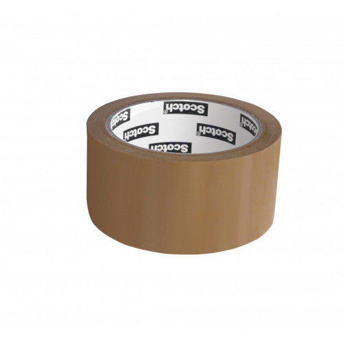 Adhésif SCOTCH emballage une face multiusage L.66 m x l.48 mm, marron - SCOTCH