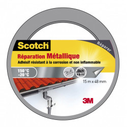 Adhésif SCOTCH réparation une face métallique L.15 m x l.48 mm, métal de marque SCOTCH, référence: B5734200