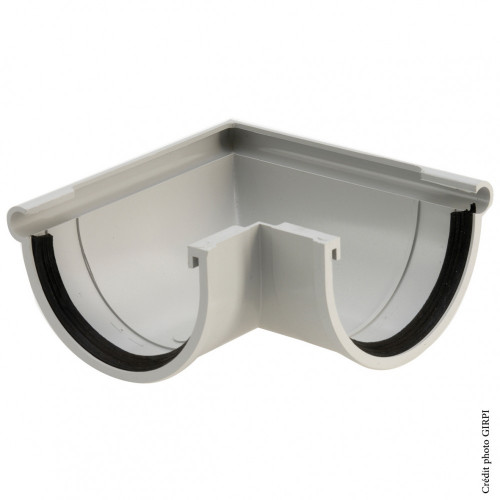 Angle extérieur à joint pvc gris GIRPI, Dév.33 cm - GIRPI