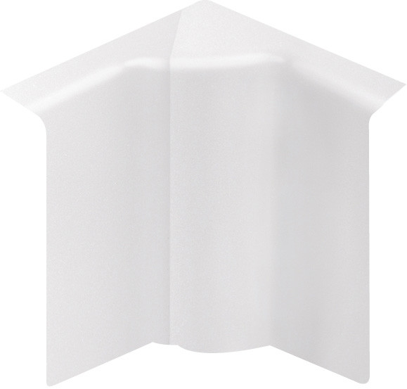 Angle intérieur blanc pour plinthe, H.11.5 x P.5.5 cm