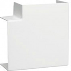 Angle plat blanc pour goulotte, H. 6.3 x P.4.5 cm - TEHALIT