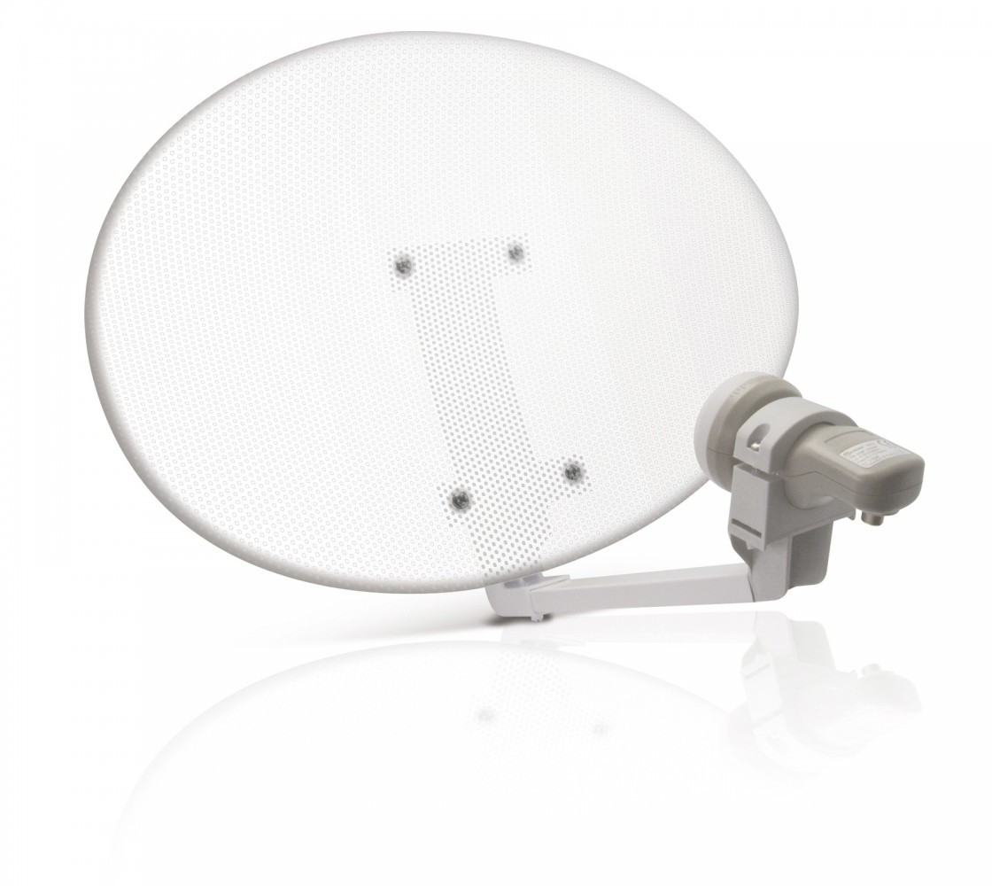 Antenne satellite elliptique acier perforé, METRONIC