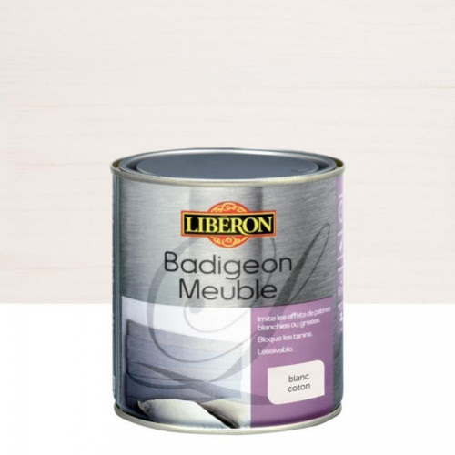 Badigeon Meuble LIBERON blanc coton mat 0.5 l - LIBERON