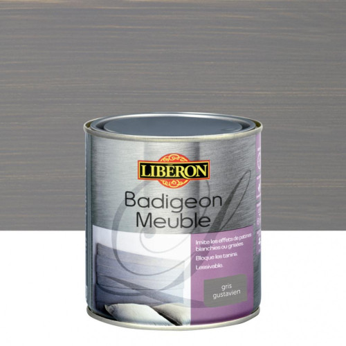 Badigeon Meuble LIBERON gris gustavien mat 0.5 l - LIBERON