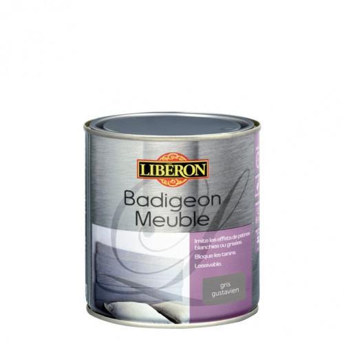 Badigeon Meuble LIBERON gris gustavien mat 0.5 l - LIBERON