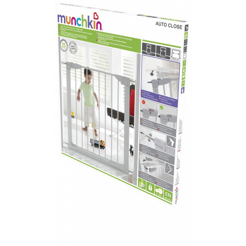 Barrière de sécurité enfant MUNCHKIN portillon Automatique métal, L.76 /82cm - MUNCHKIN