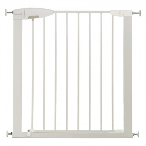 Barrière de sécurité enfant MUNCHKIN portillon semi-auto métal blanc, L.73 /79cm - MUNCHKIN