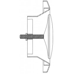 Bouche d'extraction pvc S&P, Diam.100/80 mm Ber 100 p - S&P