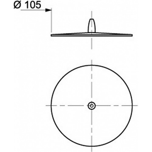 Bouchon universel frisby, blanc cassé - WIRQUIN