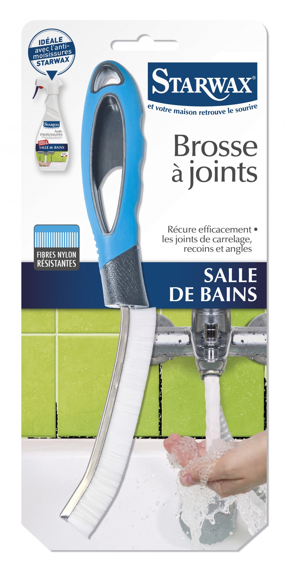 Brosse à joints plastique STARWAX Carrelage