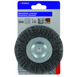 Brosse circulaire perceuse pour métal TIVOLY, Diam.100 mm de marque TIVOLY, référence: B5756900