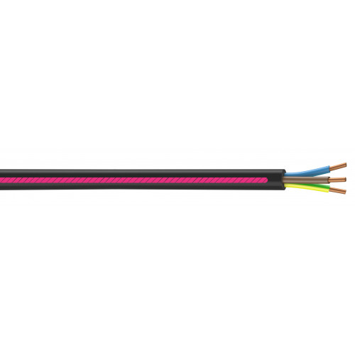 Câble électrique 3 G 1.5 mm² u1000r2v L.100 m, noir - NEXANS