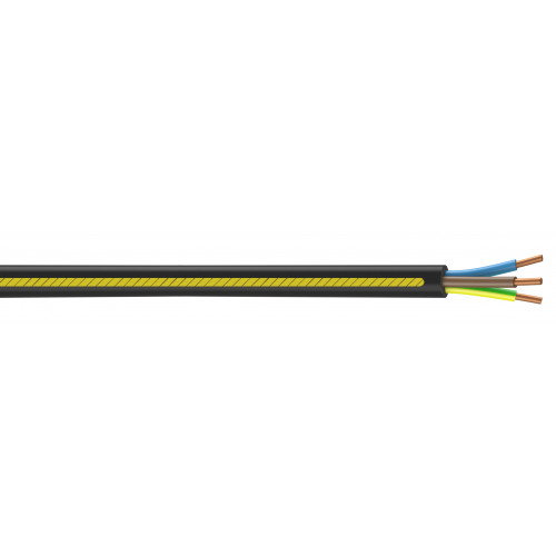 Câble électrique 3 G 2.5 mm² u1000r2v L.10 m, noir - NEXANS