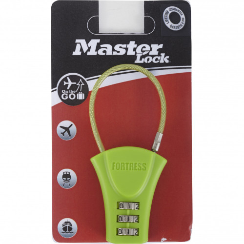 Cadenas à clé MASTER LOCK motif imprimé guitare, l.30 mm