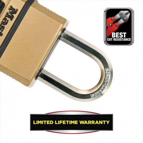 Cadenas à combinaison MASTER LOCK zinc, l.51 mm - MASTER LOCK