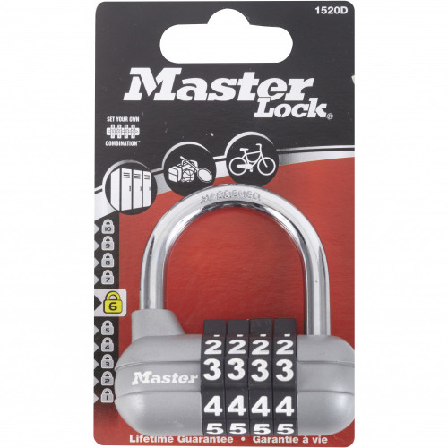 Cadenas à combinaison MASTER LOCK zinc, l.59 mm - MASTER LOCK