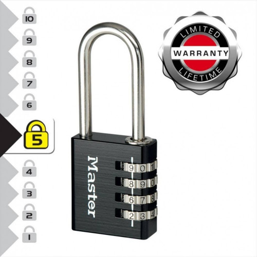 Cadenas à combinaison MASTERLOCK aluminium, l.40 mm - MASTER LOCK