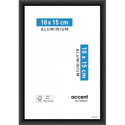 Cadre Accent, 10 x 15 cm, noir - NIELSEN