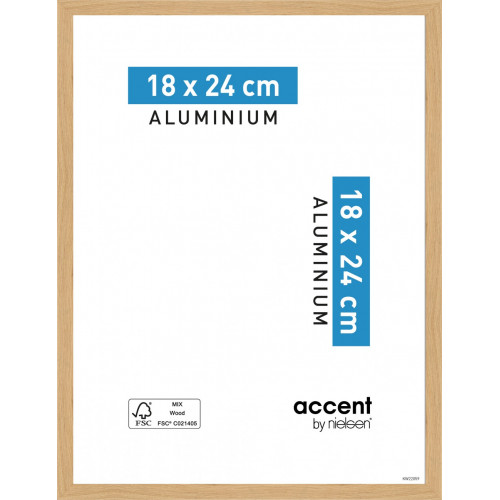 Cadre Accent, 18 x 24 cm, chêne clair - NIELSEN