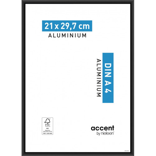 Cadre Accent, 21 x 29.7 cm, noir - NIELSEN