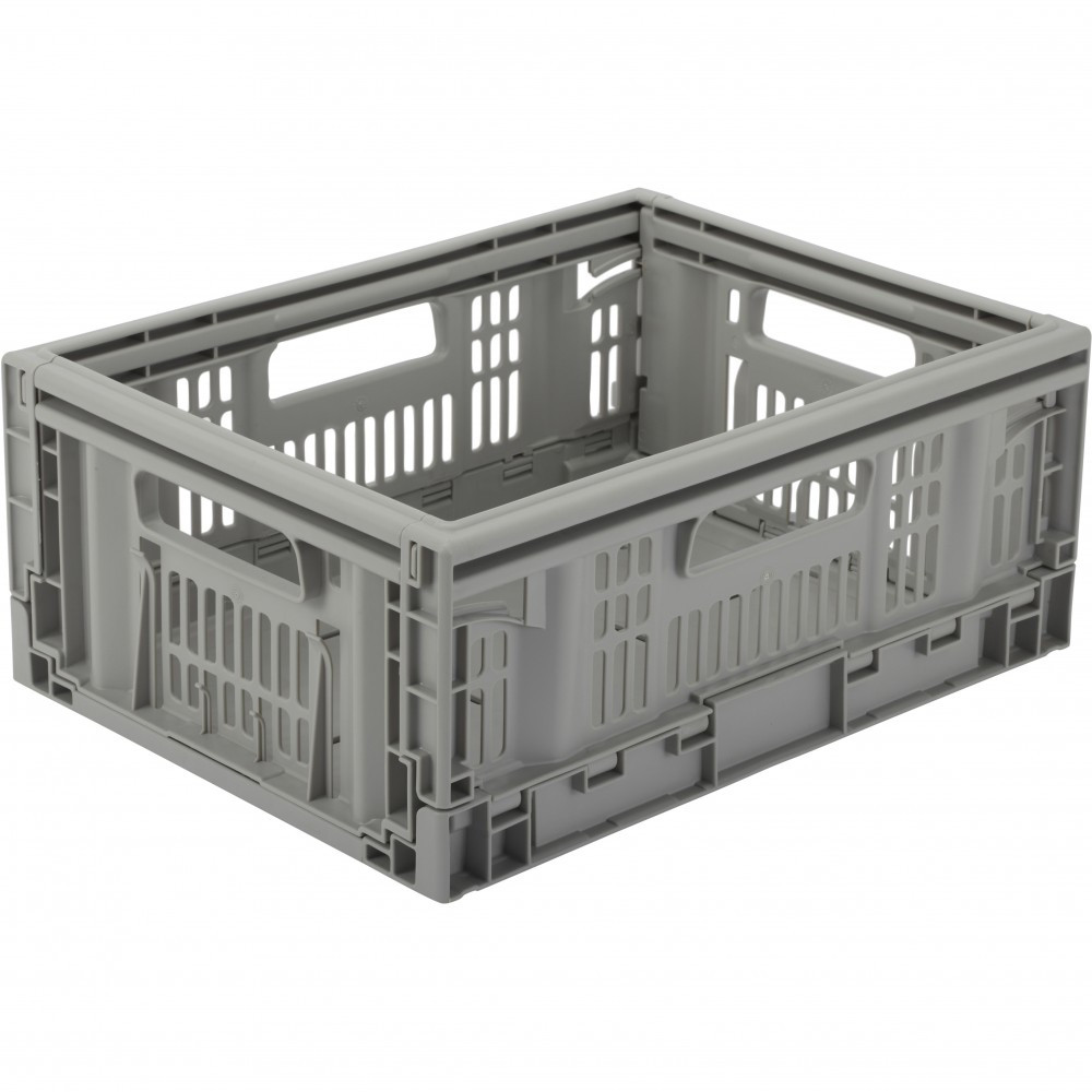 casier TONTARELLI plastique gris l.40 x P.30 x H.16.9 cm cm, 15.8 l