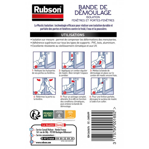 Bande de démoulage RUBSON - RUBSON