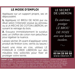 Brou de noix LIBERON, 0.5 l, brun foncé - LIBERON