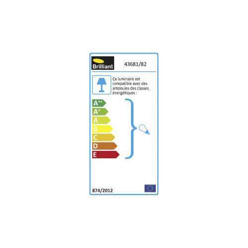 Applique extérieure E27 max 10W inox Chorus BRILLIANT - BRILLIANT