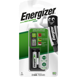 Chargeur de piles ENERGIZER, 1 ou 2 piles aa / aaa de marque ENERGIZER, référence: B5775900
