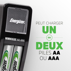 Chargeur de piles ENERGIZER, 1 ou 2 piles aa / aaa - ENERGIZER