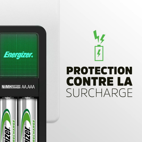 Chargeur de piles ENERGIZER, 1 ou 2 piles aa / aaa - ENERGIZER