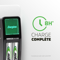 Chargeur de piles ENERGIZER, 1 ou 2 piles aa / aaa - ENERGIZER