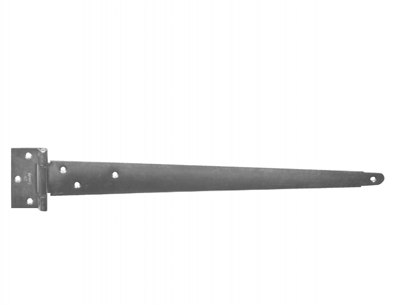 Afbat Penture anglaise acier zingué blanc 100 mm Gris - vue 4